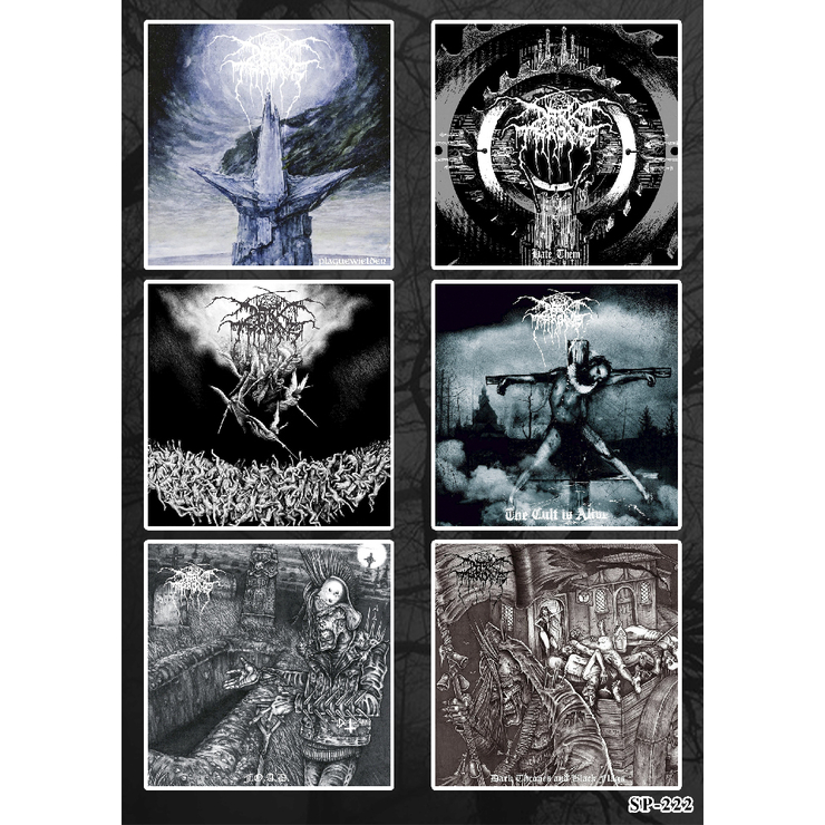 Стікерпак Darkthrone (album covers 2) SP-222 Стікерпак Darkthrone (album covers 2) SP-222