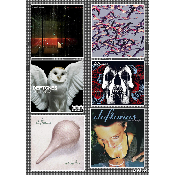 Стікерпак Deftones (album covers) SP-223 Стікерпак Deftones (album covers) SP-223