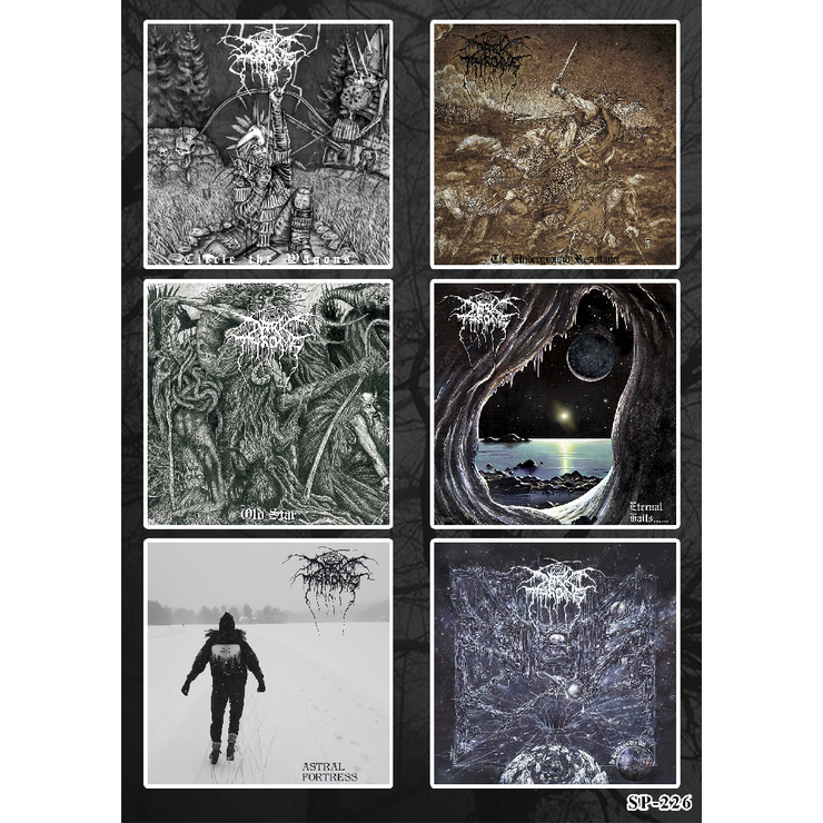 Стікерпак Darkthrone (album covers 3) SP-226 Стікерпак Darkthrone (album covers 3) SP-226