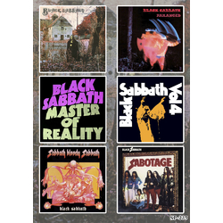 Стикерпак Black Sabbath (album covers 1970-1975) SP-235 Стикерпак Black Sabbath (album covers 1970-1975) SP-235