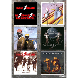 Стикерпак Black Sabbath (album covers 1976-2013) SP-240 Стикерпак Black Sabbath (album covers 1976-2013) SP-240