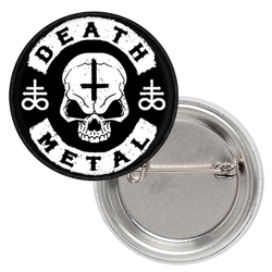 Значок Death Metal (Skull with an inverted cross and the cross of Leviathan) Значок Death Metal (Skull with an inverted cross and the cross of Leviathan)