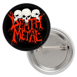 Значок Death Metal (Three Skulls) Значок Death Metal (Three Skulls)
