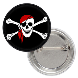 Значок Jolly Roger (red bandana)