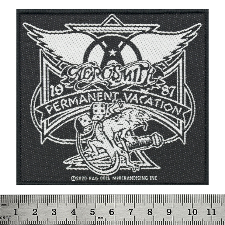 Нашивка тканая AEROSMITH - PERMANENT VACATION (ofp-319) Нашивка тканая AEROSMITH - PERMANENT VACATION (ofp-319)