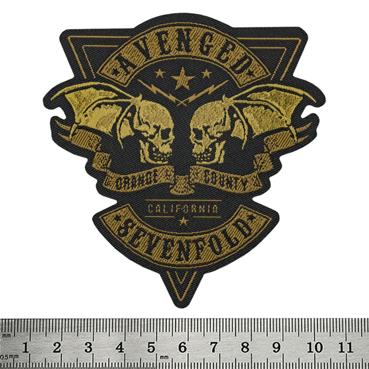 Нашивка тканая AVENGED SEVENFOLD - ORANGE COUNTY CUT OUT (ofp-339) Нашивка тканая AVENGED SEVENFOLD - ORANGE COUNTY CUT OUT (ofp-339)