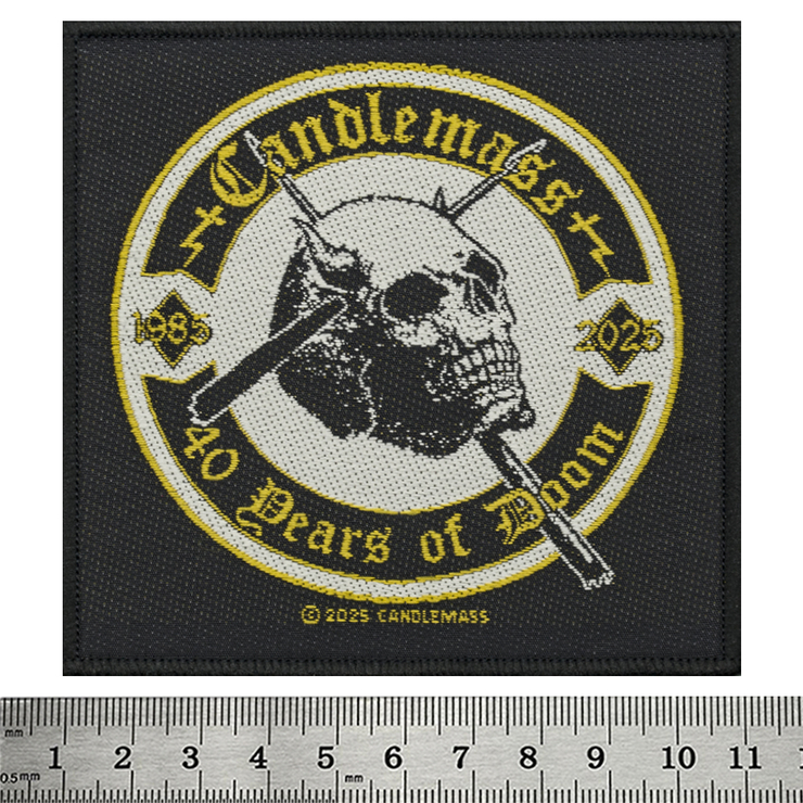 Нашивка ткана CANDLEMASS - 40 YEARS OF DOOM (ofp-335)