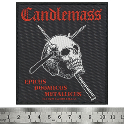 Нашивка тканая CANDLEMASS - EPICUS DOOMICUS METALLICUS (ofp-352)