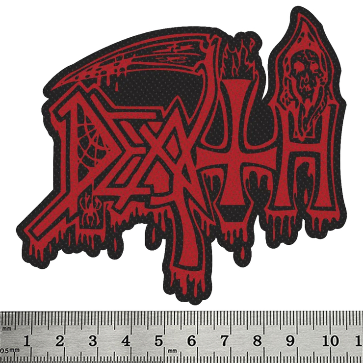 Нашивка тканая DEATH - LOGO CUT OUT (ofp-324) Нашивка тканая DEATH - LOGO CUT OUT (ofp-324)