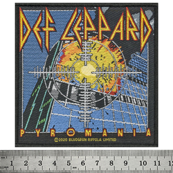 Нашивка тканая DEF LEPPARD - PYROMANIA (ofp-351)