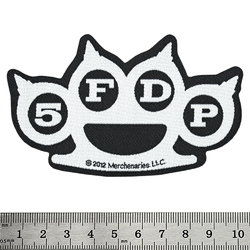 Нашивка тканая FIVE FINGER DEATH PUNCH - KNUCKLES CUT-OUT (ofp-315)