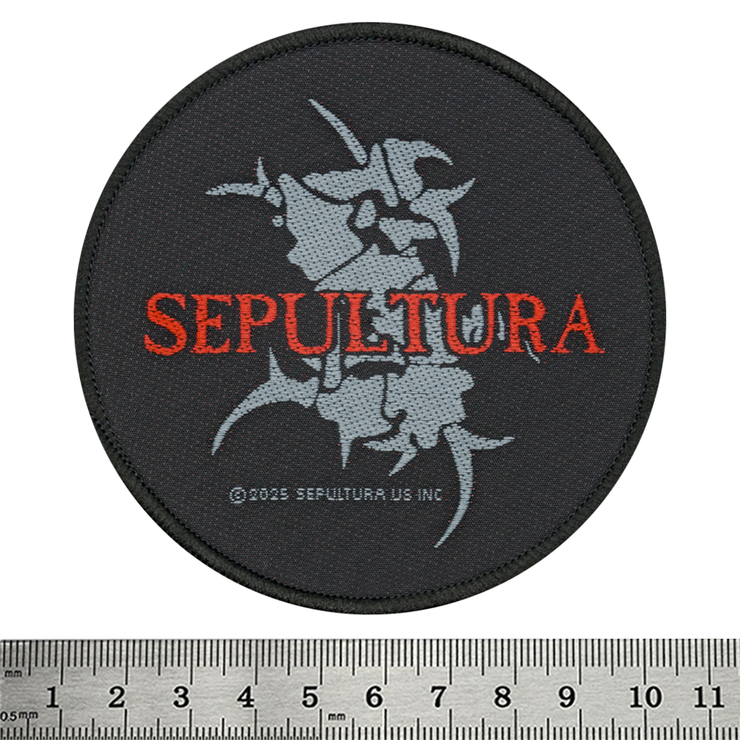 Нашивка тканая SEPULTURA - LOGO & TRIBAL S (ofp-334)
