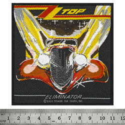 Нашивка ткана ZZ TOP - ELIMINATOR (ofp-328) Нашивка ткана ZZ TOP - ELIMINATOR (ofp-328)