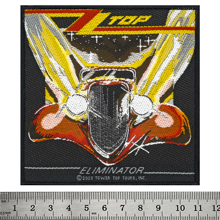 Нашивка тканая ZZ TOP - ELIMINATOR (ofp-328)