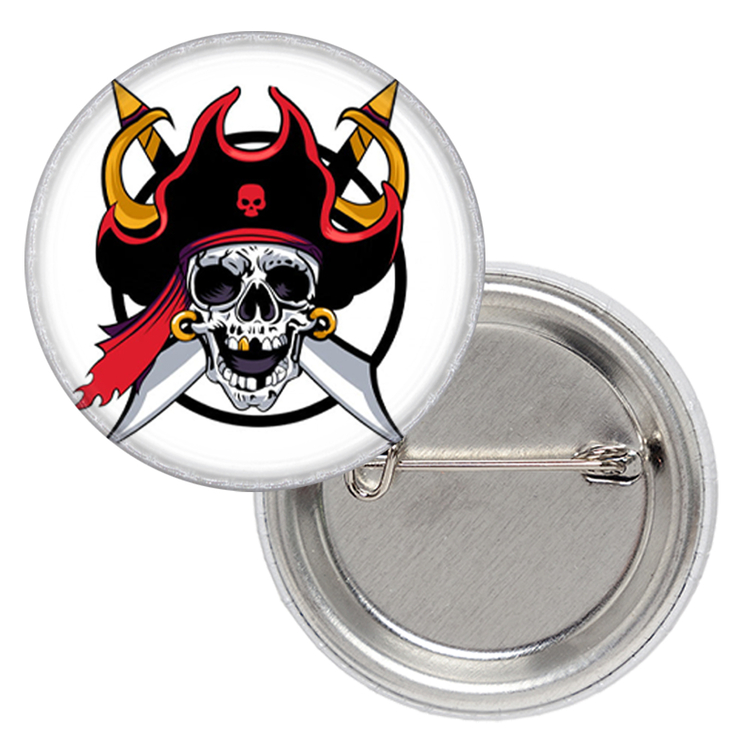 Значок Череп Пірата Значок Череп Пірата