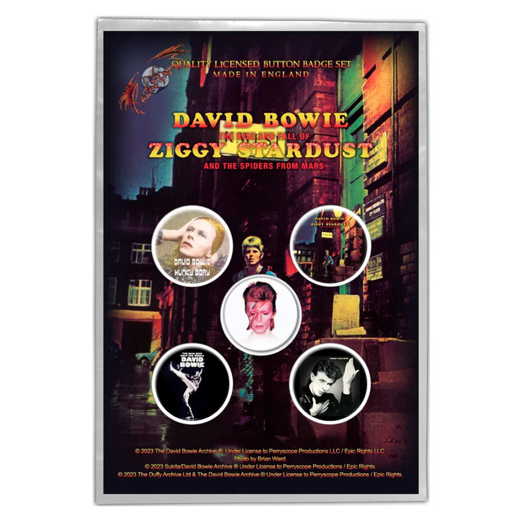 Подарунковий набір значків DAVID BOWIE - EARLY ALBUMS (iol-087)
