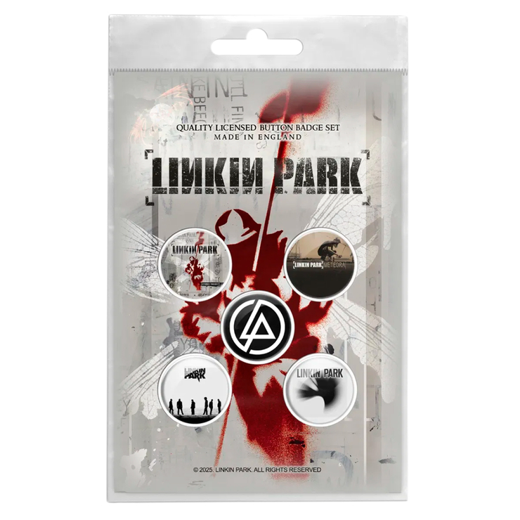 Подарунковий набір значків LINKIN PARK - HYBRID THEORY (iol-086)