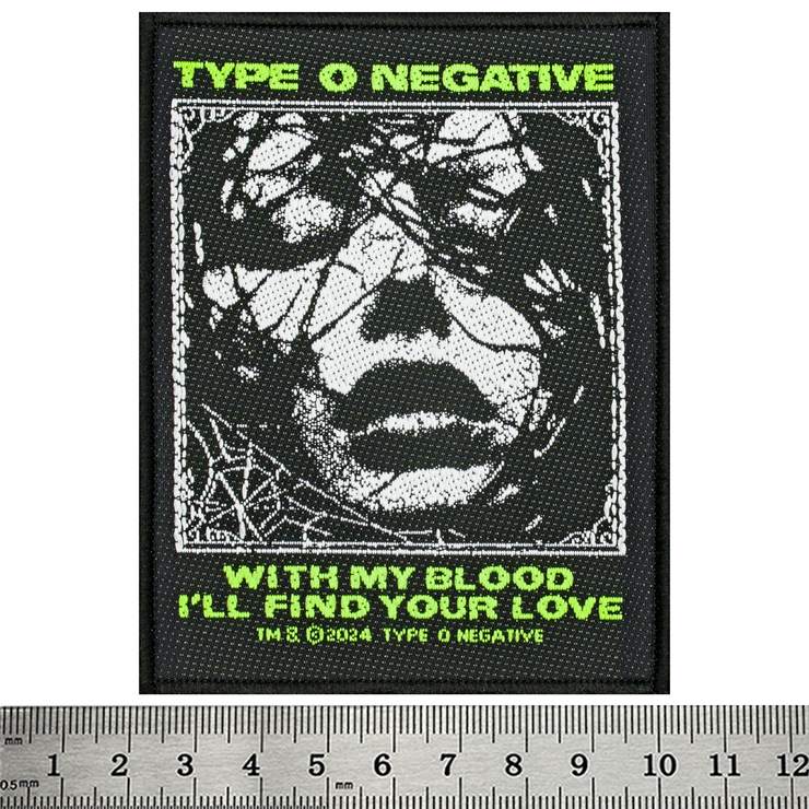 Нашивка ткана TYPE O NEGATIVE - WITH MY BLOOD (ofp-360) Нашивка ткана TYPE O NEGATIVE - WITH MY BLOOD (ofp-360)