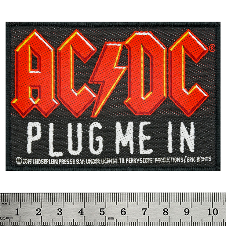 Нашивка ткана AC/DC - PLUG ME IN (ofp-375)