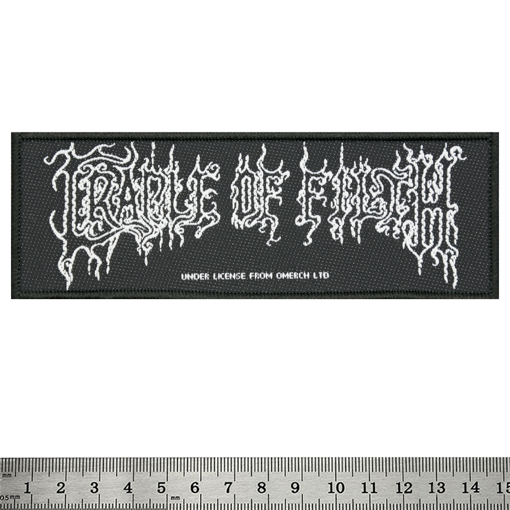 Нашивка ткана CRADLE OF FILTH - LOGO (ofp-373)