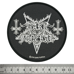 Нашивка ткана DARK FUNERAL - CIRCULAR LOGO (ofp-382)