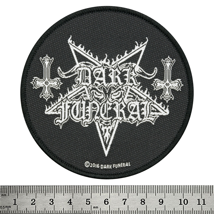 Нашивка ткана DARK FUNERAL - CIRCULAR LOGO (ofp-382) Нашивка ткана DARK FUNERAL - CIRCULAR LOGO (ofp-382)