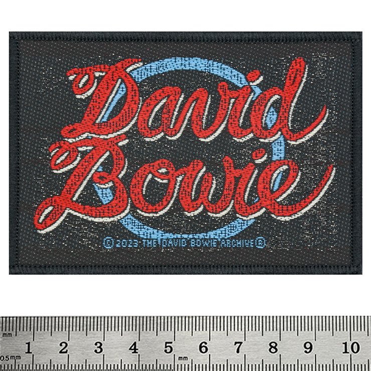 Нашивка ткана DAVID BOWIE - LOGO (ofp-371)