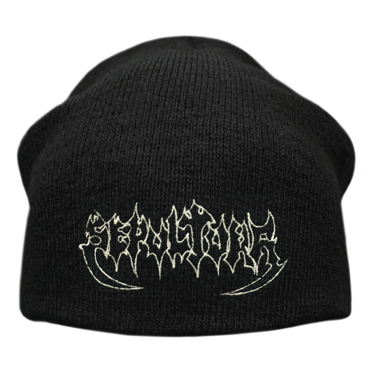 Шапка біні SEPULTURA - ORIGINAL LOGO (з вишитим логотипом) heol-019
