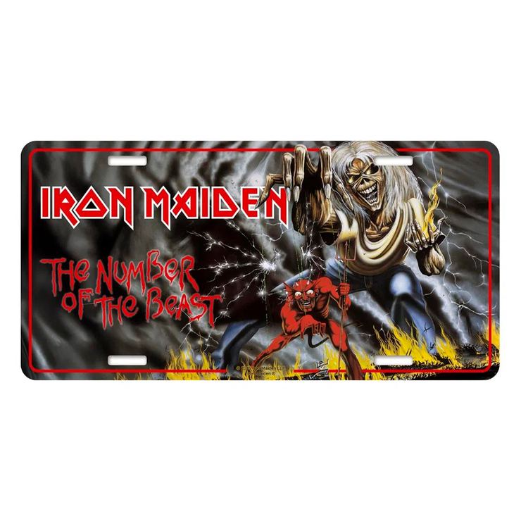 Подарункова табличка IRON MAIDEN - NUMBER OF THE BEAST (npol-007)