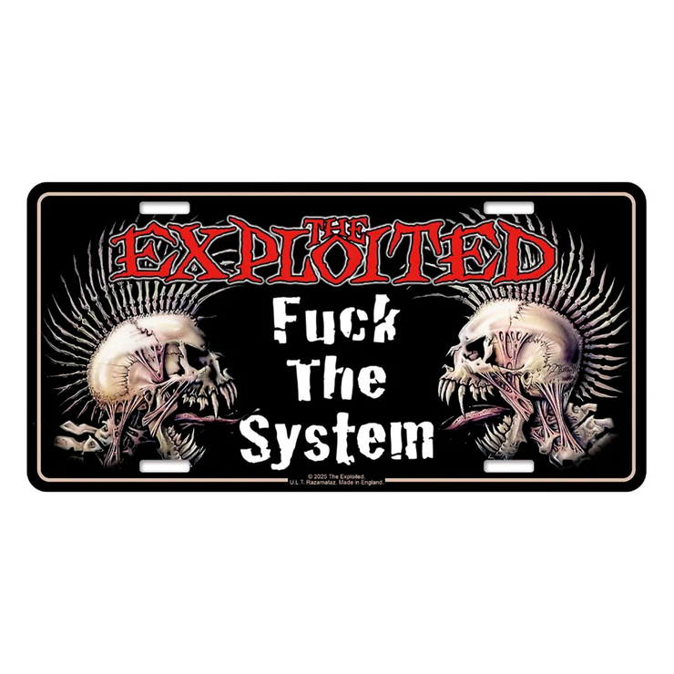 Подарункова табличка THE EXPLOITED - FUCK THE SYSTEM (npol-012)