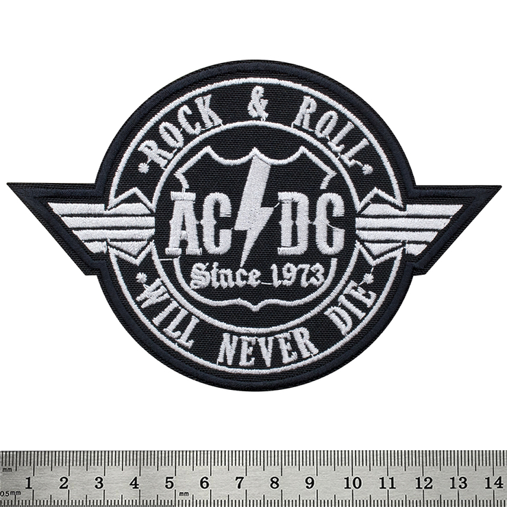 Нашивка AC/DC "Rock & Roll Will Never Die" Нашивка AC/DC "Rock & Roll Will Never Die"