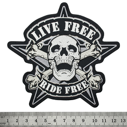 Нашивка "Live Free, Ride Free"
