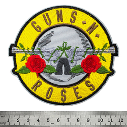 Нашивка Guns’n’Roses (жёлтое лого)