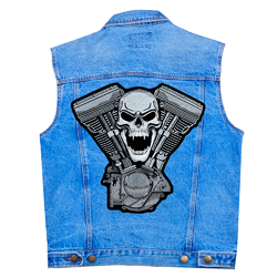 Нашивка наспинна Мотор з черепом