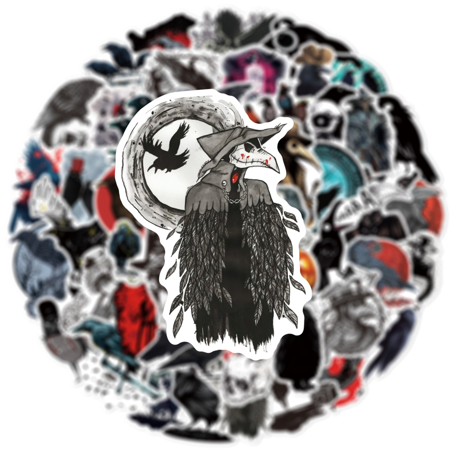 crows様 Набор стикеров Crows (stk-102), 52 шт. - купить стикерпаки в Киеве
