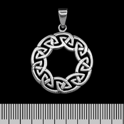 Кулон Диск кельтский узор (серебро, 925 проба)