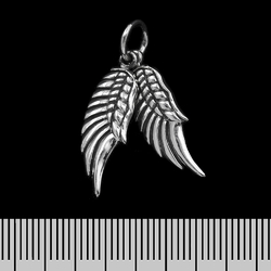 Кулон Два крыла (серебро, 925 проба)