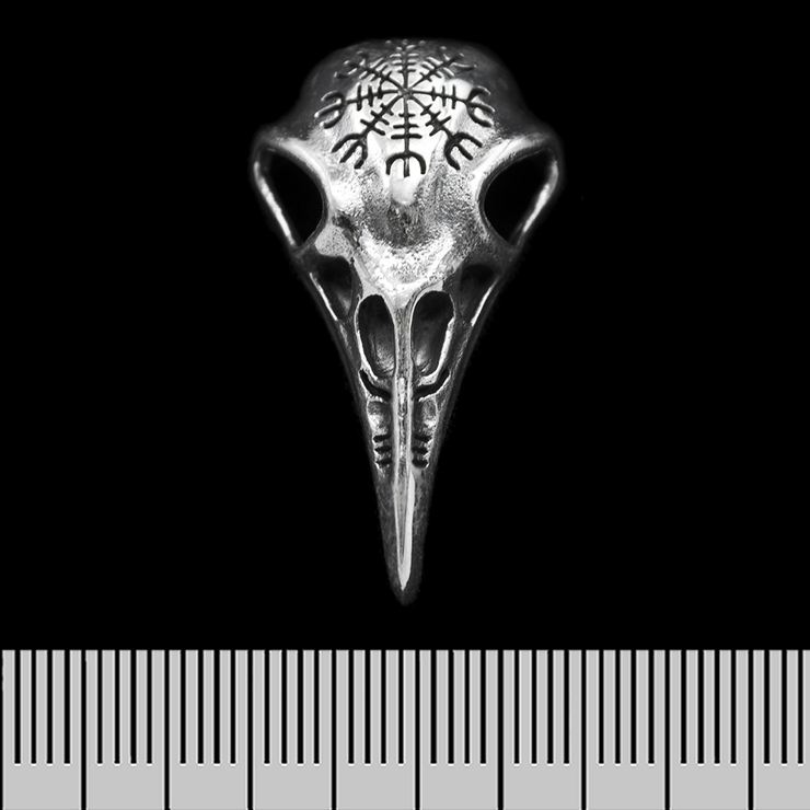 Кулон Череп ворона (Aegishjalmur) (серебро, 925 проба) Кулон Череп ворона (Aegishjalmur) (серебро, 925 проба)