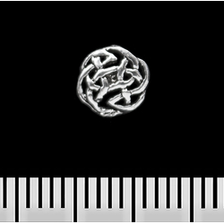 Серьга-гвоздик Кельтское плетение (серебро, 925 проба)