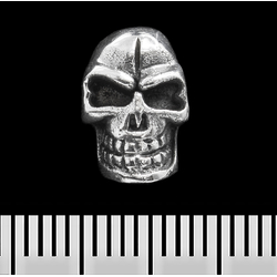 (st-011) Сережка-гвоздик Череп (срібло, 925 проба) (st-011)