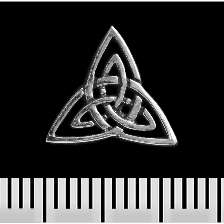 Сережка-гвоздик Трикветр 2 (срібло, 925 проба) (st-029)