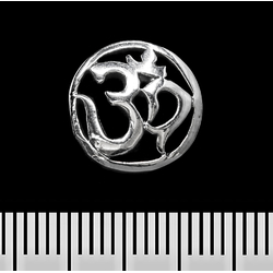Серьга-гвоздик Аум (Ом) (серебро, 925 проба) (st-033)