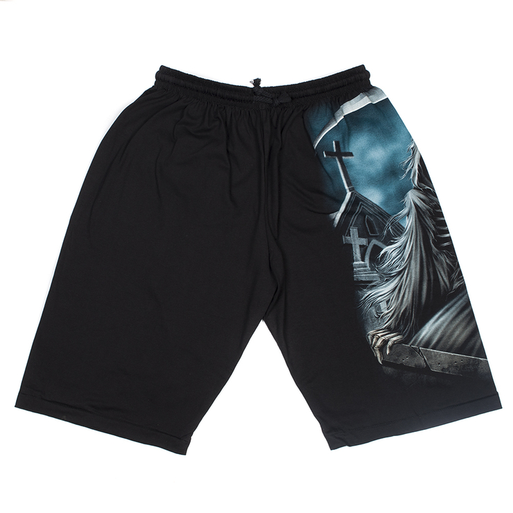 Шорти Смерть з косою на кладбище