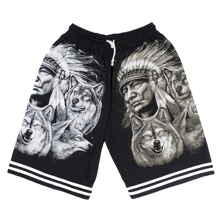 Шорти Індіанський вождь з вовками (Red Rock)