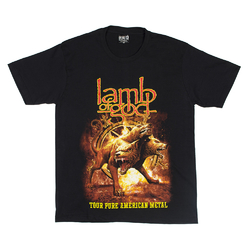 Футболка Lamb of God "Tour Pure American Metal" (Red Rock)