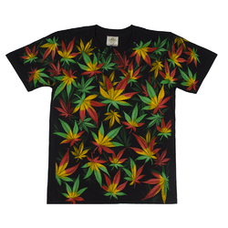 Футболка Cannabis (rasta colors)