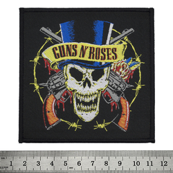 Нашивка Guns N'Roses (skull with pistols) (CP-002)