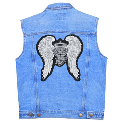 Нашивка наспинная Мотор с ангельскими крыльями Нашивка наспинная Мотор с ангельскими крыльями