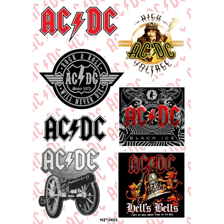 Стікерпак AC/DC (album covers) SP-003