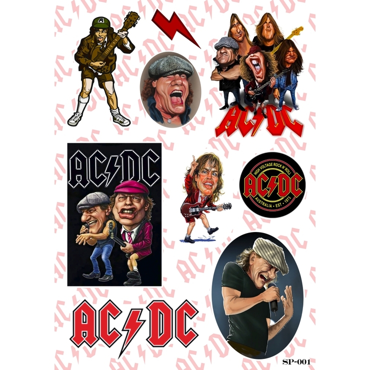 Стікерпак AC/DC (comics) SP-001
